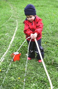 child-watering