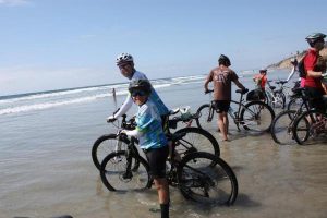 Figure 3: T.J. & Gus finish ride in Encinitas, CA